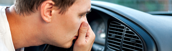 What do unpleasant car smells tell you?